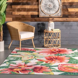 nuLOOM Contemporary Floral Sabrina Area Rug