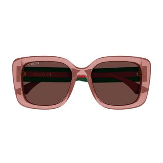 Gucci Square Full-Rim Sunglasses - Pink