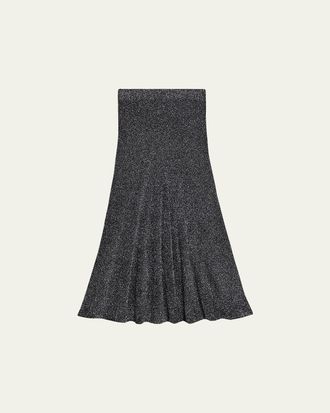 Helmut Lang Sparkly Lurex Maxi Skirt