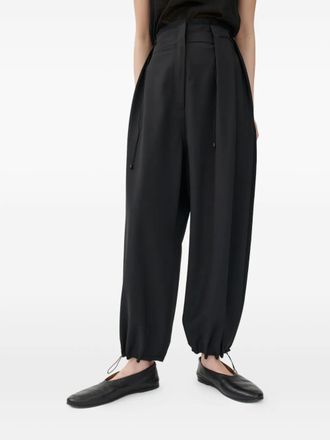 Annette G&ouml;rtz Frany high-waisted trousers - women - Polyester/Elastane/Wool/Recycled Polyester - 36 - Black