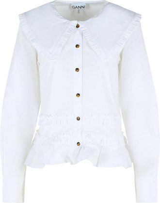 Ganni White Cotton Shirt