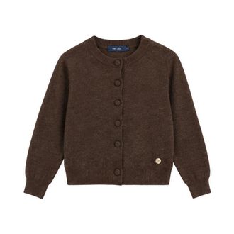 Yes-Zee Cardigan Girocollo - - Knitwear - Donna - Marrone - M