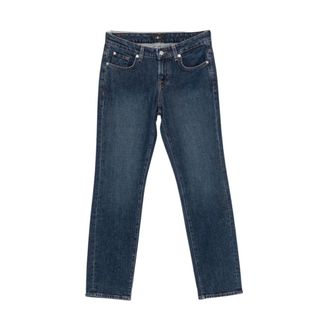 7 For All Mankind Jeans, Dames, Blauw, W29, Low Cigarette Jeans