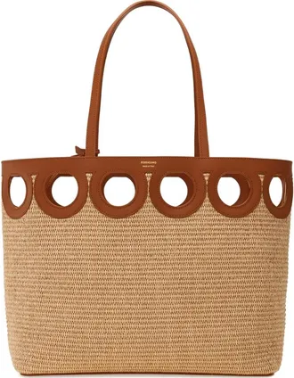 Ferragamo Large Raffia Tote Bag
