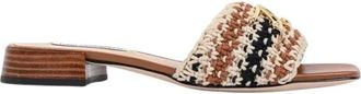 Karl Lagerfeld Slider - Dames - Sandalen - Bruin - 37 EU - Schoenen