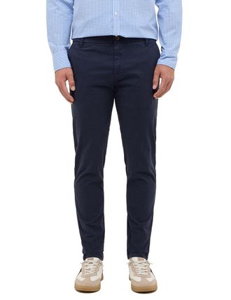 Mustang 5-Pocket-Hose MUSTANG Herren Style Daytona Chino, Herren, Gr. 30, L&auml;nge 32, blau (5324 navy), Twill, 97% Baumwolle, 3% Elasthan, unifarben, slim fit, 