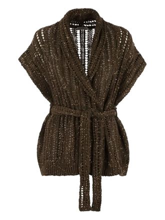 Brunello Cucinelli Dazzling cardigan - Brown
