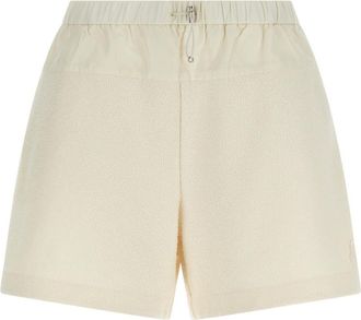 Moncler White Boucl Shorts