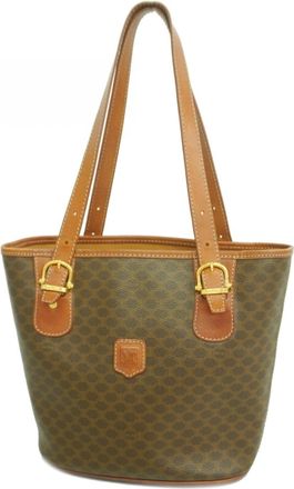 Celine Brown Pvc Tote Bag (Pre-Owned)