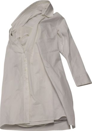 Rta Lana Asymmetric Dress in White Cotton