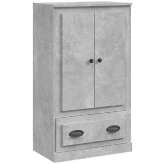 vidaXL Vidaxl - Aparador de madera contrachapada gris hormigón 60x35,5x103,5 cm
