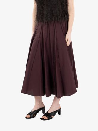 Alysi Gonna midi svasata a ruota uva