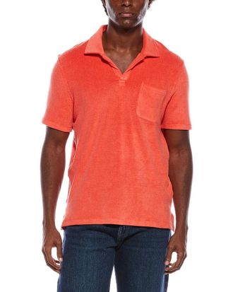 Isaia Silk-Blend Terry Polo Shirt