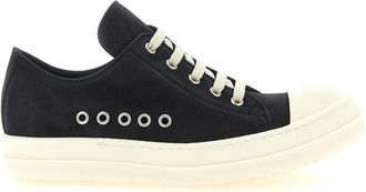 Rick Owens Black Lace Up Sneakers