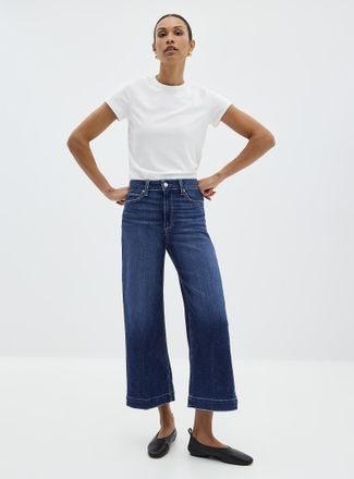Paige Womens Anessa ankle jean Fit: Wide leg, high rise