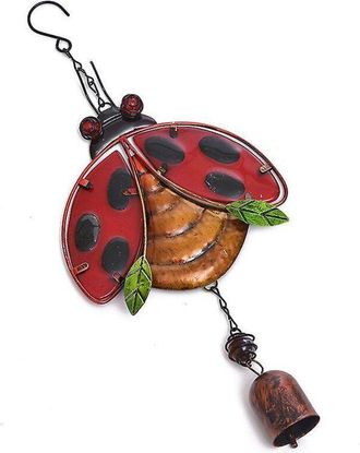 OEM Campana De Viento R&uacute;stica De Metal Con Forma De Mariquita: Campana De La Suerte Para La Decoraci&oacute;n De Jardines E Interiores
