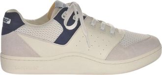 Sebago Mens Hurricane Atlantic Leather Trainers (White/Blue) - Size UK 10.5