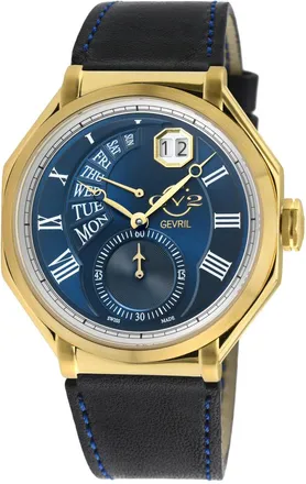 Gevril Group Marchese Quartz Blue Dial Mens Watch 42424