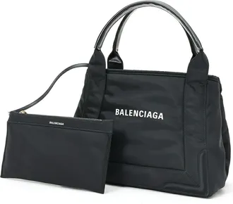 Balenciaga Black Nylon Tote Bag (Pre-Owned)