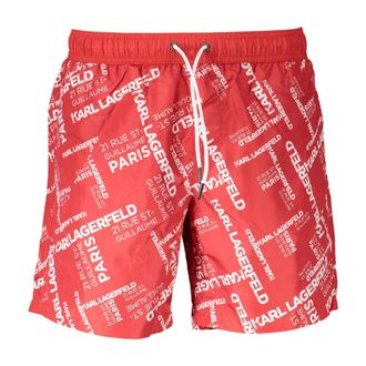 Karl Lagerfeld Uomo, Costumi da bagno, Rosso, S, new