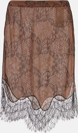 Tom Ford Ramage Tattoo lace miniskirt