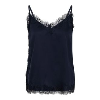 Saint Tropez Blouses & Hemden - Dames - Tops - Blauw - Maat: XS