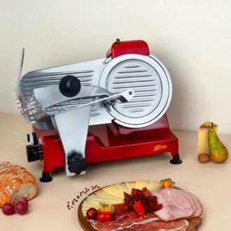 H.Koenig Affettatrice con lama in acciaio inox made in Italy 22cm MSX220 di H.Koenig rossa