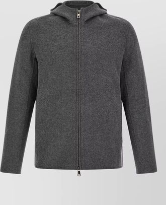 Giorgio Brato cashmere wool hooded single breasted coat