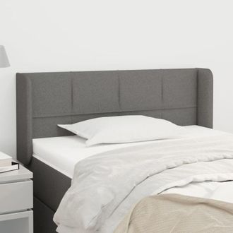 vidaXL Cabecero De Tela Gris Oscuro 103x16x78/88 Cm Vidaxl