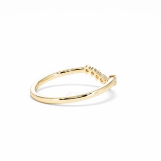 The Diamond Store 0.15ct Lab Diamond Wishbone Ring H/Si Quality in 9K Yellow Gold