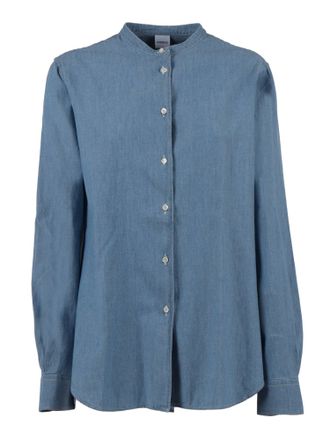 Aspesi Long Sleeve Cotton Mandarin Casual Shirt