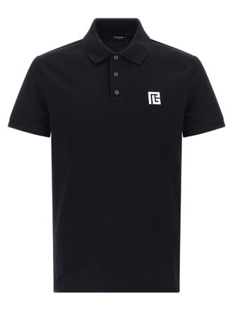 Balmain Embroidery Shirt Polo White/Black