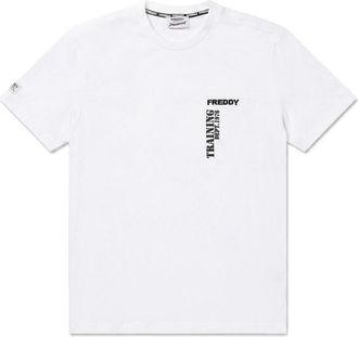 Freddy T-shirt da Uomo in Cotone con Grafica in Rilievo