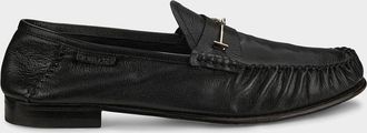 Tom Ford Men & apos;s Double T Hardware Leather Loafers