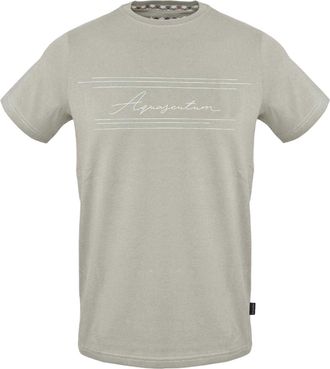Aquascutum Unisex Logo Regular T-shirt voor volwassenen (Grijs)