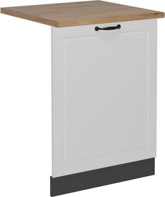 Vicco Pannello frontale della lavastoviglie R-Line, Bianco casa di campagna, 60 cm, pl Rovere Vicco