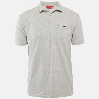 HUGO BOSS Grey Jersey Polo T-Shirt