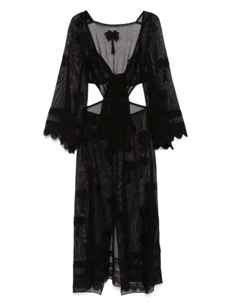 Johanna Ortiz Under the Sea midi-jurk - Zwart