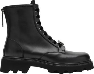 Roger Vivier Viv Rangers Truck Charms Bootie - Dames - Veterlaarzen - Zwart - 36 1/2 EU - Leer - Schoenen