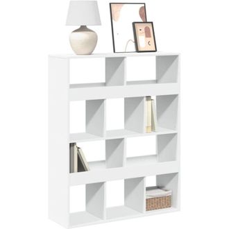 vidaXL Vidaxl - Estanter&iacute;a De Madera De Ingenier&iacute;a Blanca 100x33x125,5 Cm