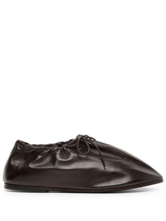 Marsèll Coltellaccio leather ballet flats - Brown