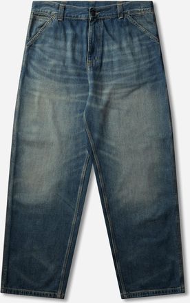 Carhartt Work in Progress Men s OG Single Knee Pants Blue (Mid Worn Used)