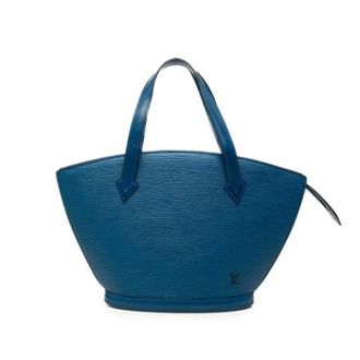 Louis Vuitton Pre-owned Saint Jacques - Dames - Pre-owned - Blauw - Maat: ONE Size Leer