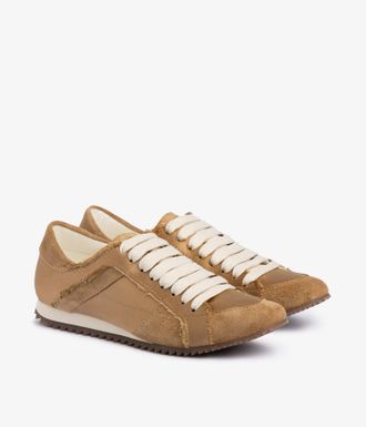 Pedro Garcia Metallic frayed satin sneaker | Cristina| Spring Summer 26 |PEDRO GARCIA