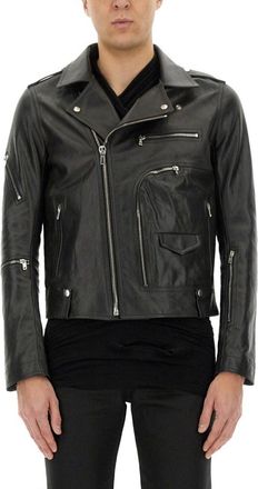 Rick Owens Leather Brad Jacket