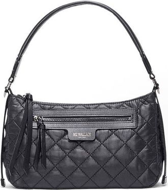 MZ Wallace Small Park Quilted Nylon Shoulder Bag in Black at Nordstrom