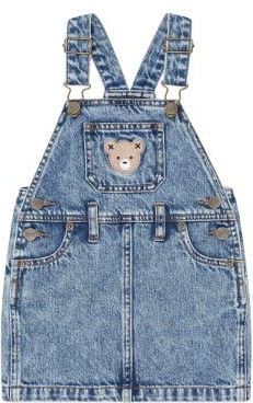 Huxbaby Dreamy Denim Pinafore in Denim Blue at Nordstrom, Size 6-12M Au