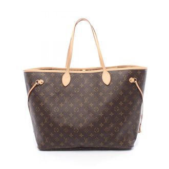 Louis Vuitton Brown Coated Canvas Pvc Monogram Leather Handbag Tote Bag (Pre-Owned)