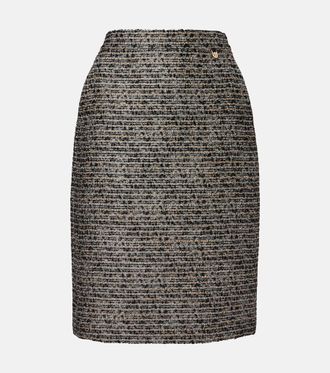 Max Mara Fumetto tweed midi skirt