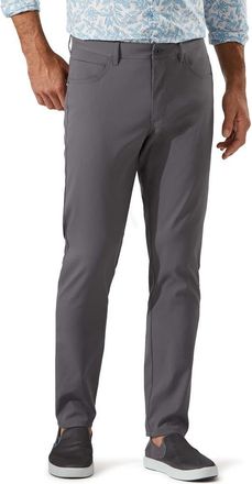 Tommy Bahama IslandZone Stretch Recycled Polyester Performance Pants in Fog Grey at Nordstrom, Size 48 X 30